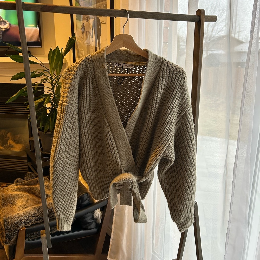 Women's Olive Knit Sweater